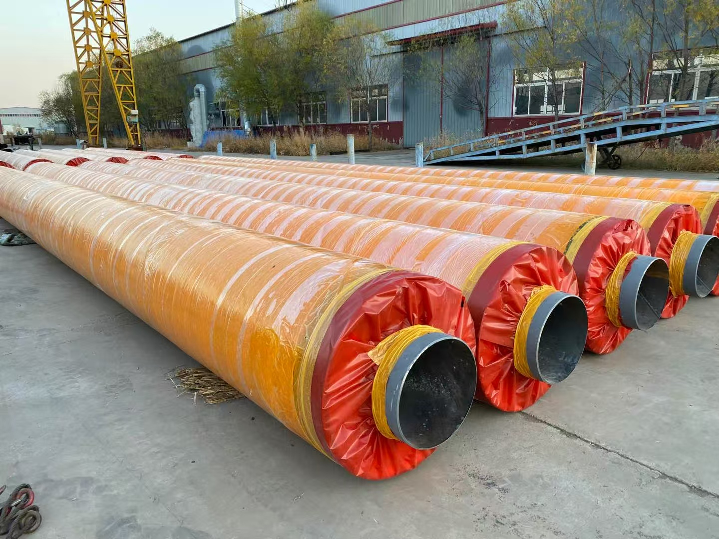 外玻璃钢防腐钢套钢蒸汽保温管